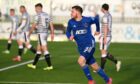 Mitch Megginson wheels away after levelling for Cove Rangers.