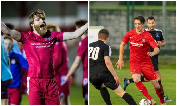 Dale Gillespie, left, and Colin Williamson have both signed new contracts with Brora Rangers