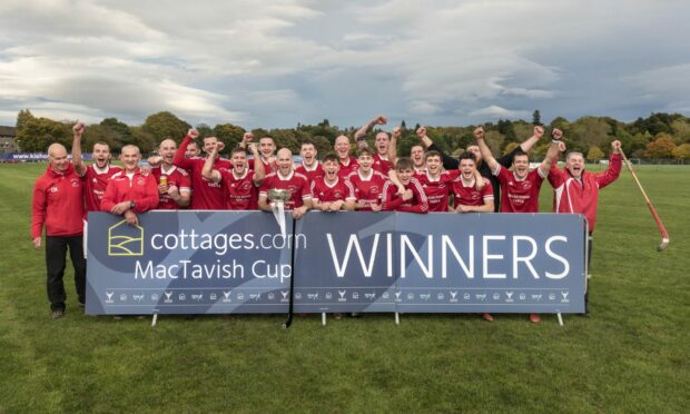 The victorious Kinlochshiel team with the C