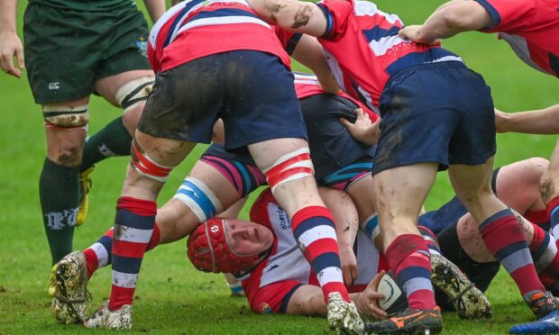 Aberdeen Grammar in action against Hawick