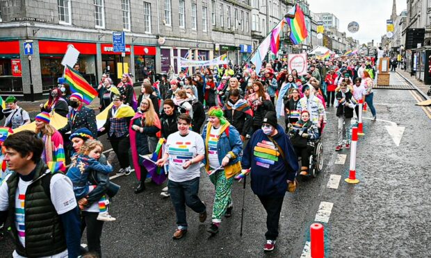 Union Street will be closed for Grampian Pride. Photo: Wullie Marr/DCT Media