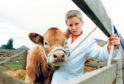 Barry Paterson, 9, of Cairndale Croft, Sauchen, with his pet Limousin cross Charolais calf Betty Boo