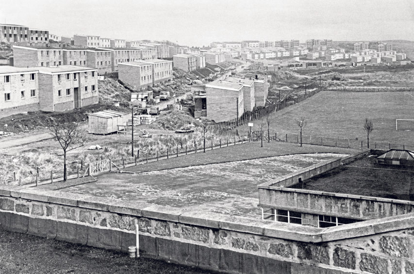 A view of “New Torry” rising between Tullos School and St Fittick’s Road