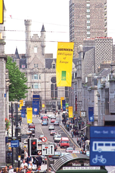1997: The view towards the Salvation Army Citadel at the Castlegate