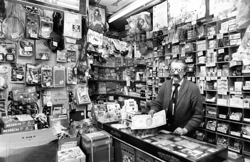 1981: The Aberdeen Joke Factory was celebrating it's 50th anniversary in May 1981. Pictured is owner Gordon Thom.