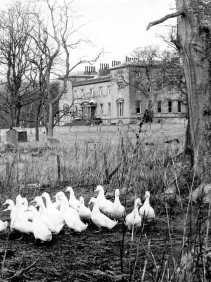1964: Cairness Mansion House, designed for Charles Gordon of Buthlaw by James Playfair, the famous 18th century architect.