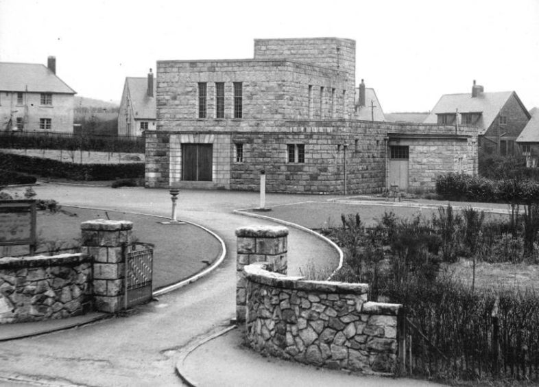 1944: The original Aberdeen Crematorium at Kaimhill as it was in this picture from December 1944.