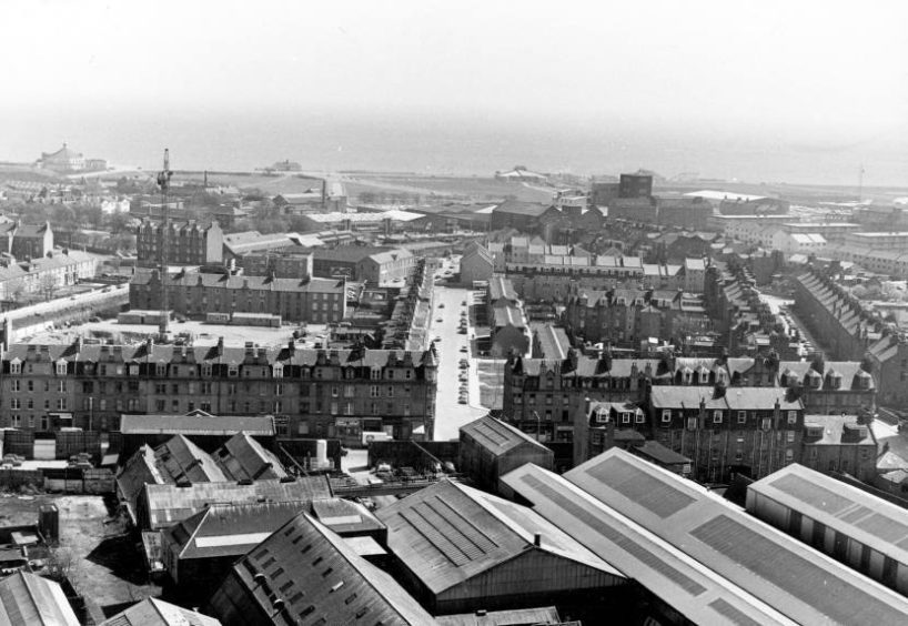 1984: This picture shows the King Street area of Aberdeen in May 1984.