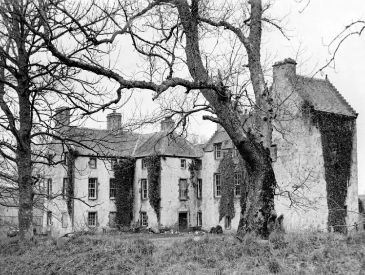 The sixteenth century Carnousie Castle near Turriff, pictured in November 1955.