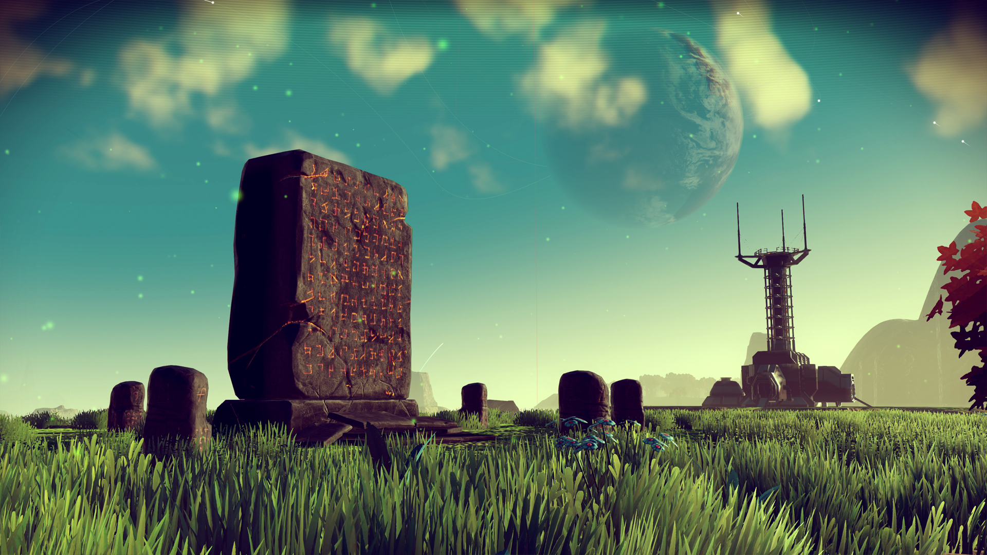 Relics dotted around planets will help you translate alien languages