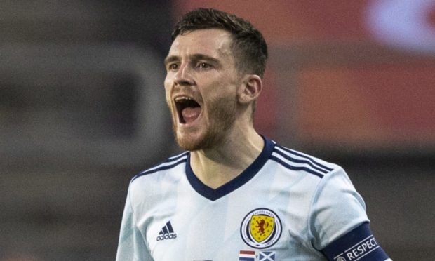 Scotland Captain Andy Robertson will lead out the nation in Euro 2020