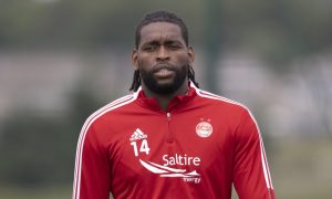 Striker Jay Emmanuel-Thomas left Aberdeen in April 2022. Image: SNS Group