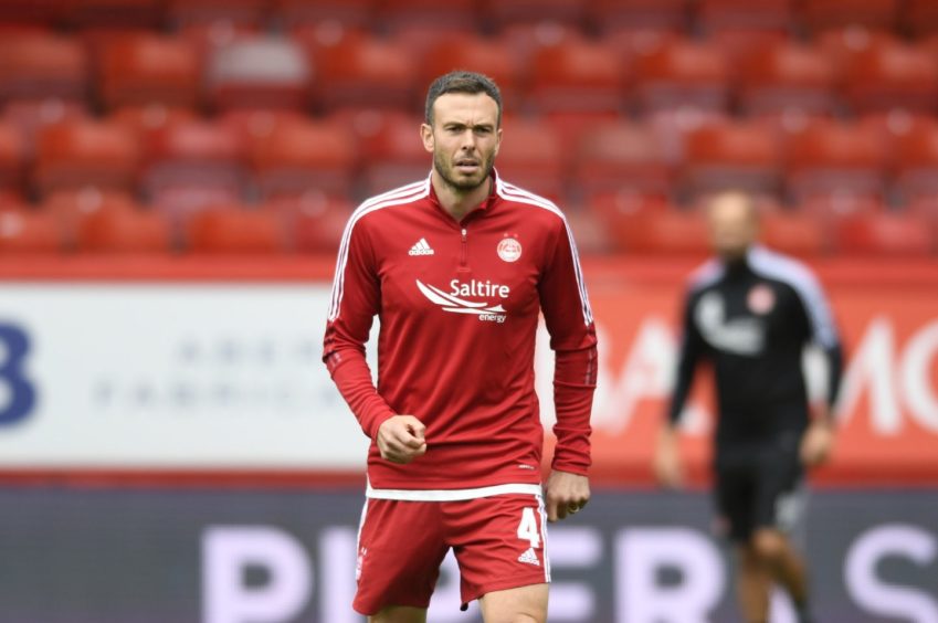 Andy Considine wearing Aberdeen FC uniform