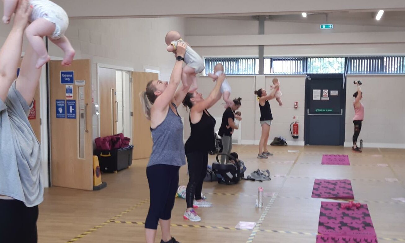 Mum Laura Fulton runs the fitness classes at five different locations in Aberdeen.