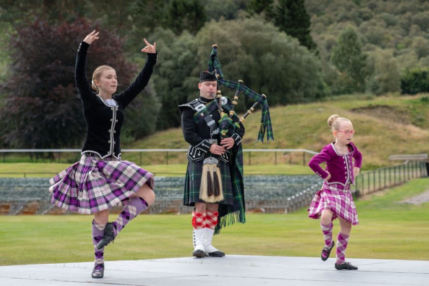 Highland dancers added colour to the event. Photo: Michal Wachucik/Abermedia
