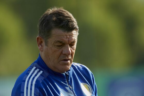 John Carver during Scotland National team's training session at La Finca Resort in Spain.