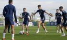 Lewis Ferguson and Jack Hendry during a Scotland training  session at La Finca Resort, Spain