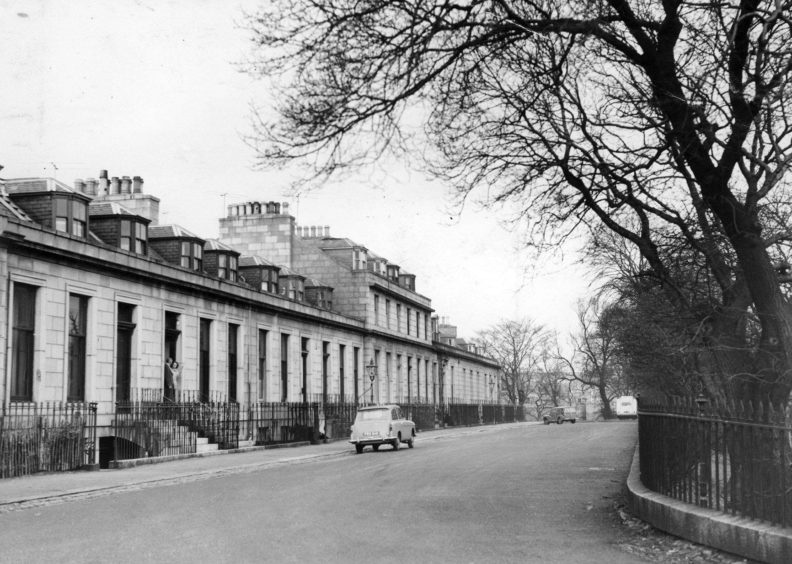 When this picture was taken in 1961 few streets in Aberdeen could match the quiet secluded Marine Terrace in Ferryhill for its elegance.