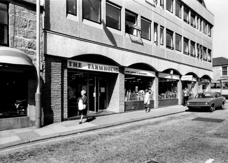 1980: The tasty treats on sale in The Farmhouse food store in Aberdeen's Chapel Street attract customers in 1980.