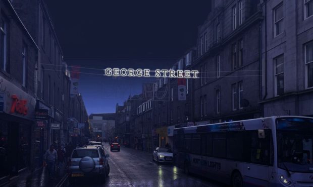 Signs will be erected on 12 streets around Aberdeen city centre.