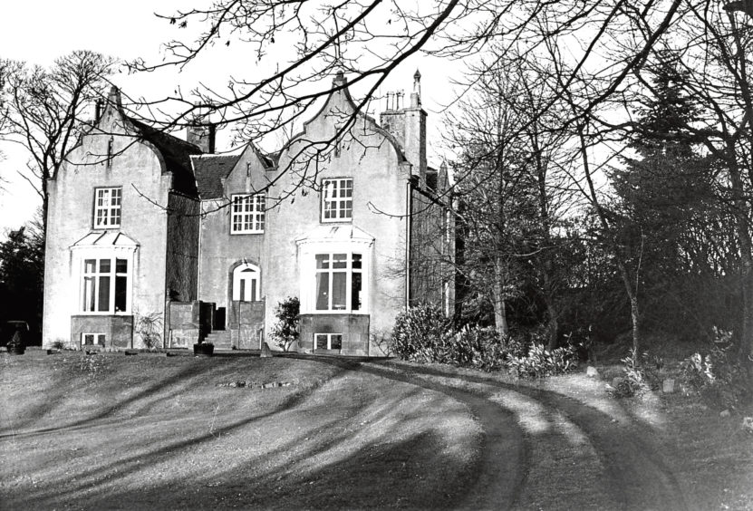 Described as ‘a mini Balmoral’, Kirkhill House, set in two acres of land, went on the market in January 1988