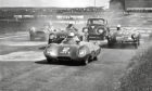 1956: Drivers jockey for positions at the start of the sports car race up to 1500cc at Crimond.