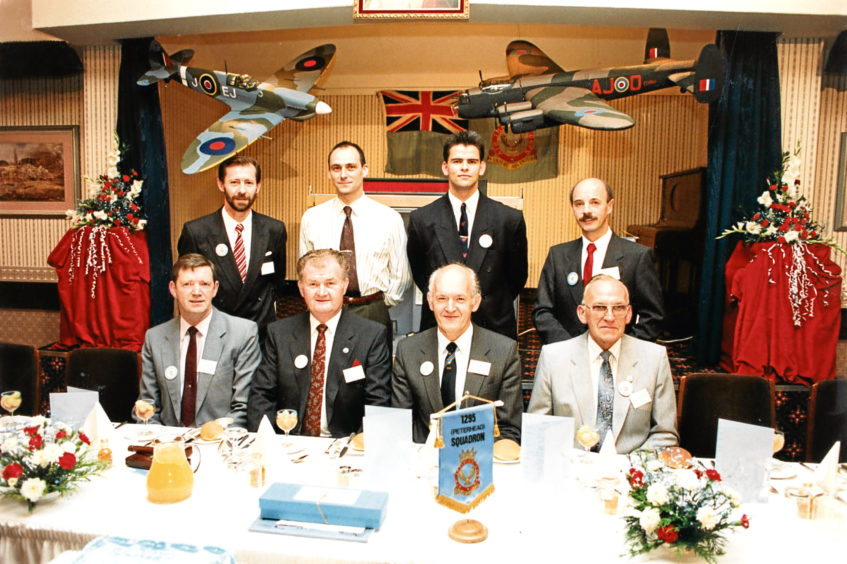 1991: The 50th anniversary of the Peterhead squadron assembled in 1991 to celebrate the air corps.