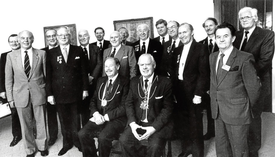 1987: The Seven Incorporated Trades of Aberdeen’s 400th anniversary was marked by a civic dinner.