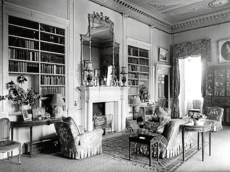 1961: A view of the Morning Room at Haddo House in 1961.