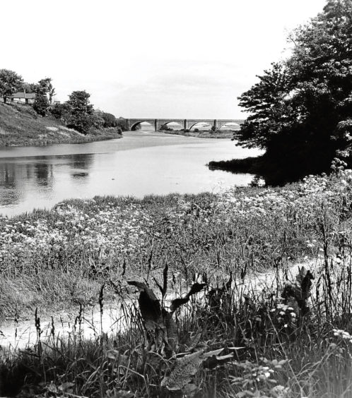 1964: Looking East towards the sea, with the Bridge of Don in the distance.