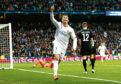 Cristiano Ronaldo celebrates scoring a goal.
