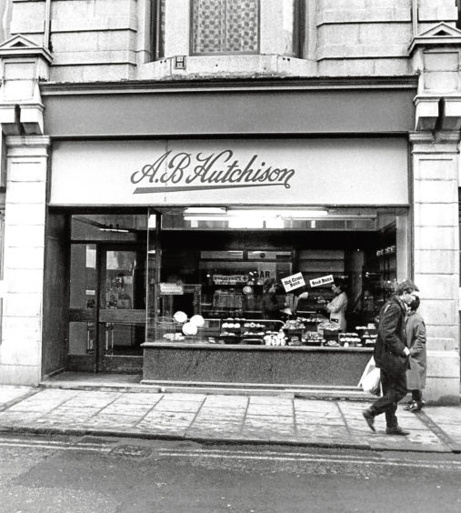 1986: AB Hutchison premises in George Street, Aberdeen.