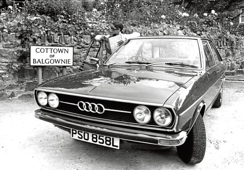 1973: An Audi 80 Saloon.