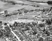 An aerial view of the Aboyne Games held at the Charlestown Green