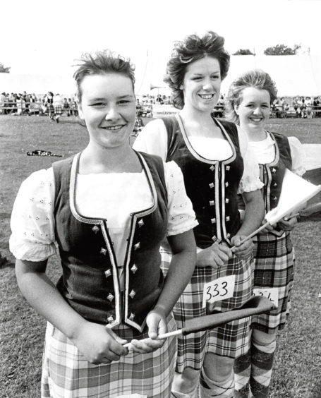 Huntly girl Patricia-Ann McKay with Colinne Smith, of Buckie, and Janie Fraser, of Inverness