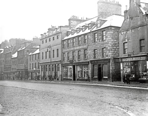 The west side of Broad Street which was demolished - date unknown