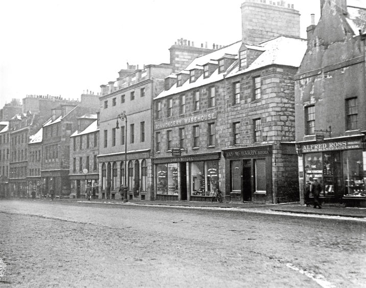The west side of Broad Street which was demolished - date unknown