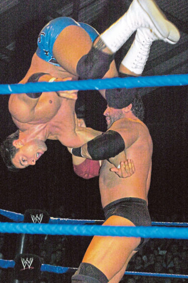 2004: WWE Revenge tour in the Press and Journal arena at the AECC