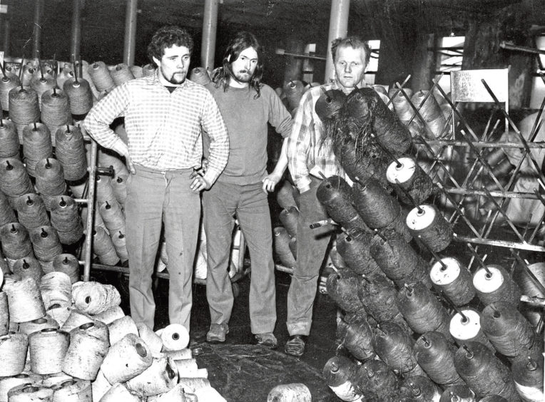 1972: Staff survey the aftermath of a fire at Broadford Works