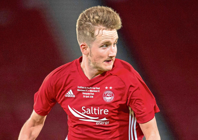 Frank Ross during his time with Aberdeen
