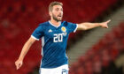 Graeme Shinnie in action for Scotland on Friday.