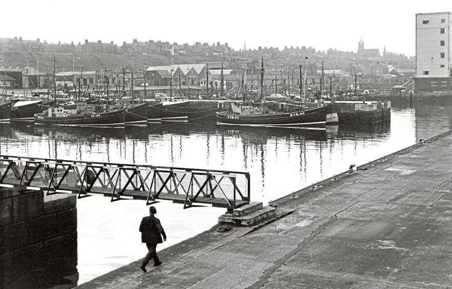 1971: A general view of the busy harbour