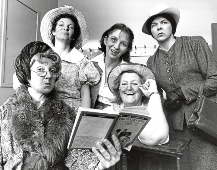 1988: These ladies of Aboyne WRI performed From Five to Five-Thirty at the WRI Aberdeenshire Federation drama competition