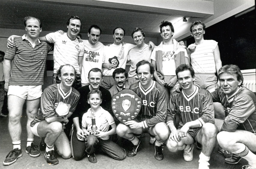 1988: The Legal Eagles, winners of the Aberdeen solicitors five-a-side football tournament in the final held at the Butchart Centre