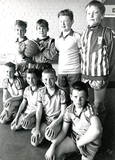 1991: Dales Park School, Peterhead. Back, from left,  Craig Moir, Ross Buchanan, Barry Noble, Stuart Airs. Front, Steven Paterson, Anthony Foster, Graham Joiner and  Aaron Robertson