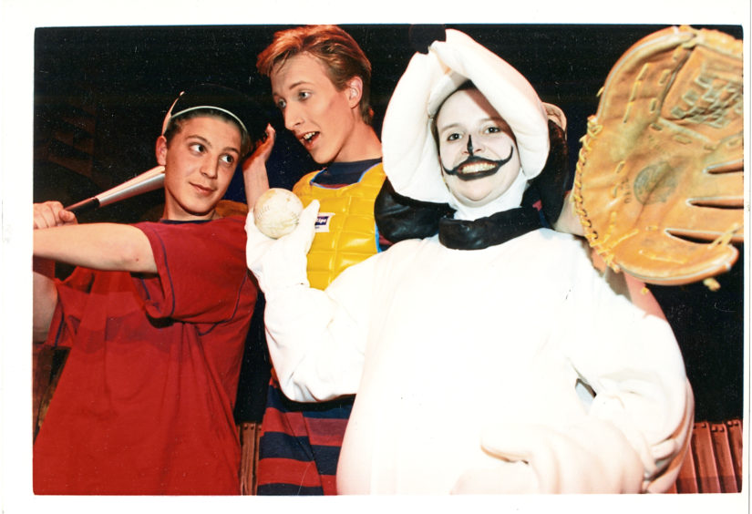 1993: Grant Davidson, Dave Ballard and Carol Duncan were taking part in You’re a Good Man Charlie Brown