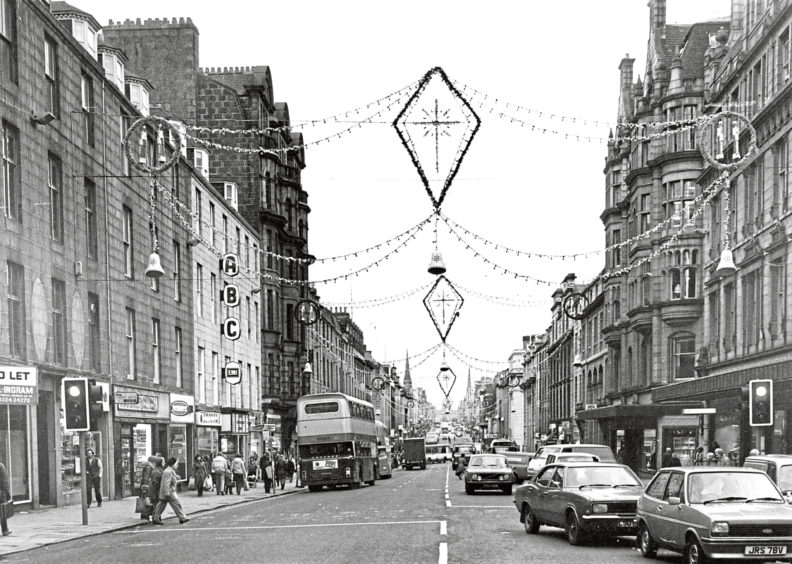 1990: The Christmas lights which run the full length of Union Street and much of George Street are always appreciated