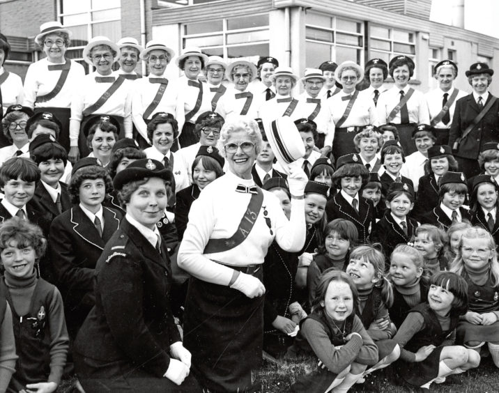 1979: A reunion held by the 13th Aberdeen (St Machar’s Cathedral) Girls’ Brigade Company in Scotstown Primary School to mark their 70th anniversary