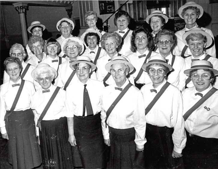1988: Former members of the 19th Aberdeen Girls’ Brigade at a reunion in Denburn Church hall to celebrate the group’s 70th anniversary