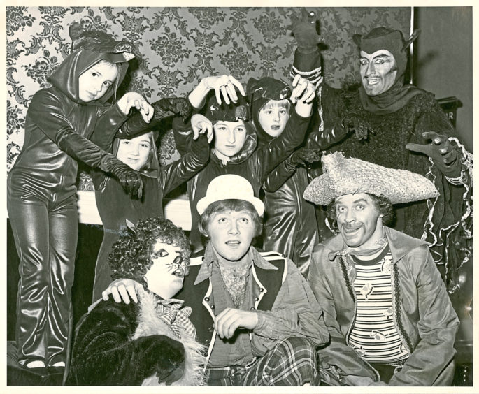 1978: The cast of Dick Whittington were aiming to be pictch purr-fect for their show at His Majesty’s Theatre